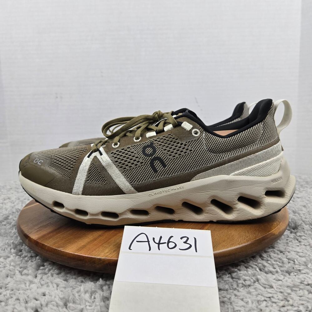 On Mens 11.5 Cloudsurfer Trail Brown Athletic Gym Casual Daily Running Shoe
